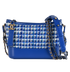 Small Gabrielle, &pound;1,500, Handbags, Blue/White, Leather/Tweed, Front view